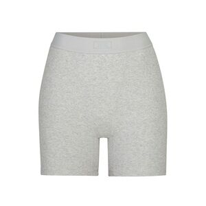 NWT Skims Cotton Rib Boxer in Light Heather Grey Size XS
